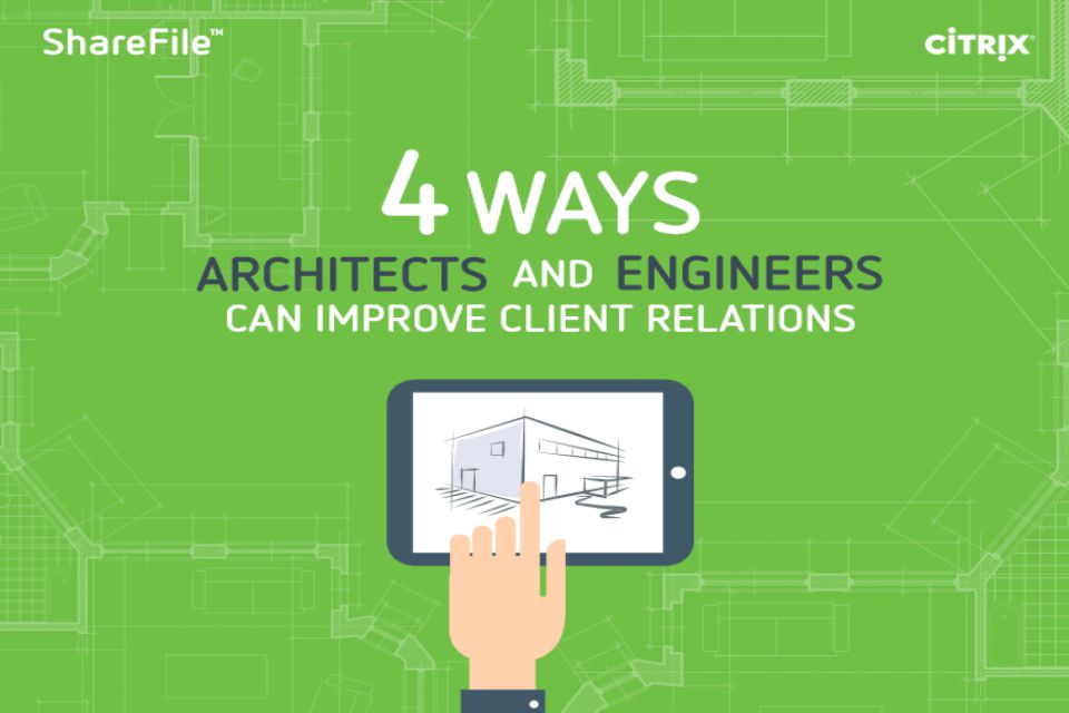 Architects and engineers focus on functionality, cost effectiveness and efficiency. Yet many firms fail to apply those same standards to sharing large files with their clients <a href="4 Ways Architects and Engineers Can Improve Client Relations.php" style="font-size: 16px;
font-weight: 300;
margin-bottom: 0;">Read More</a>